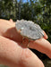 Silver Plated Amethyst Geode Ring