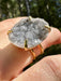 Gold Plated Amethyst Geode Ring