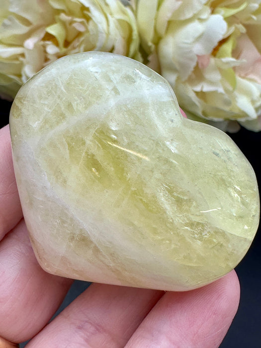 Lemon Quartz Chunky Heart - Various Options