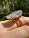 Gold Plated Amethyst Geode Ring