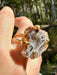 Gold Plated Agate Geode Ring from Brazil