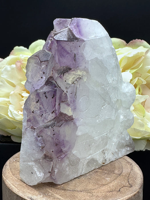Amethyst Crystal Cluster Fairy Carving