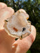 Gold Plated Agate Geode Ring from Brazil