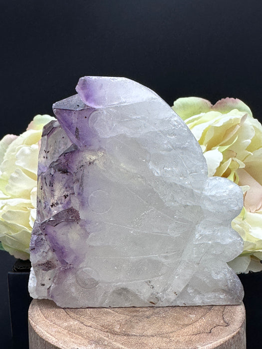 Amethyst Crystal Cluster Fairy Carving