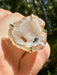 Gold Plated Agate Geode Ring from Brazil