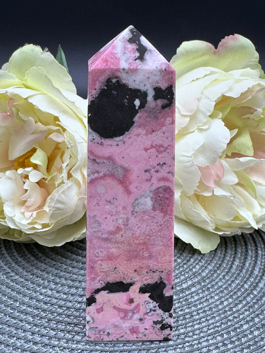 Rhodonite Crystal Tower Point