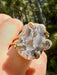 Gold Plated Agate Geode Ring from Brazil