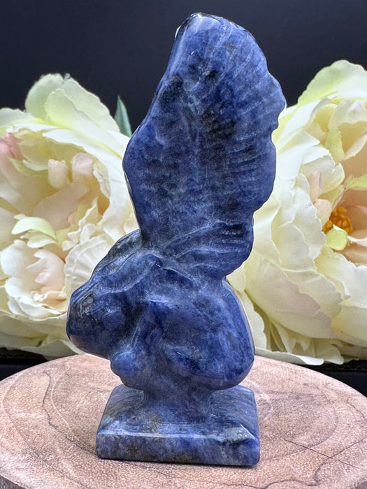 Sodalite Crying Angel Carving - (Fallen Angel)