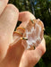 Gold Plated Agate Geode Ring from Brazil