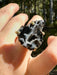 Gold Plated Agate Geode Ring from Brazil