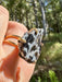 Gold Plated Agate Geode Ring from Brazil