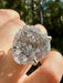 Silver Plated Amethyst Geode Ring