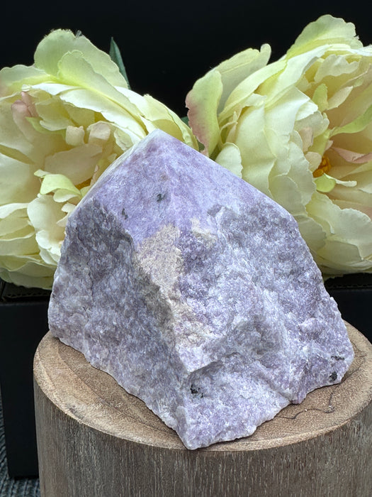 Lepidolite Semi-Polished Raw Chunky Point