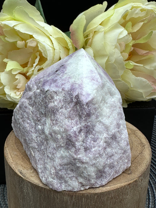 Lepidolite Semi-Polished Raw Chunky Point