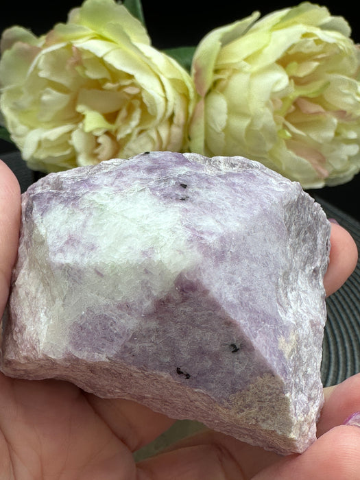 Lepidolite Semi-Polished Raw Chunky Point