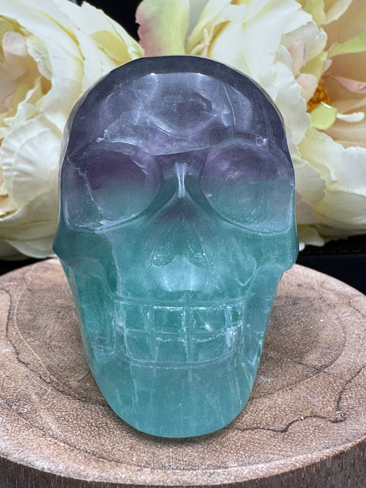 Candy (Watermelon) Crystal Fluorite Skull