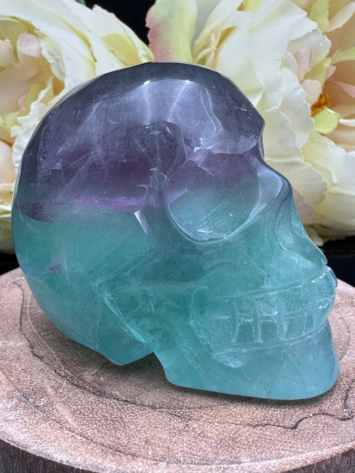 Candy (Watermelon) Crystal Fluorite Skull
