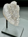 Druzy Agate Heart on Black Metal Stand