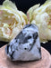 Rainbow Moonstone Diamond Shaped Carving with multiple large rainbow flashes