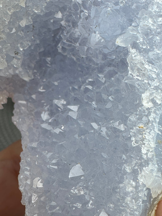 Blue Lace Agate Raw Specimen #1 - beautiful sparkling druzy