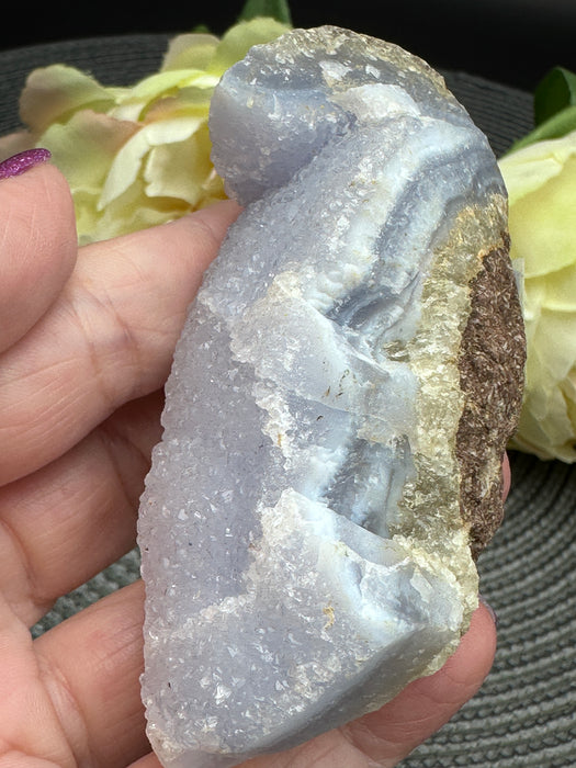 Blue Lace Agate Raw Specimen Crystal