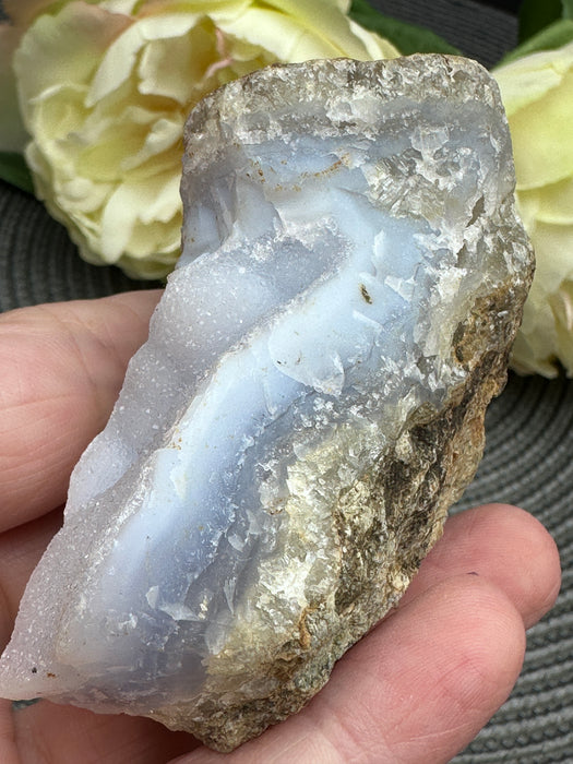 Blue Lace Agate Raw Specimen Crystal