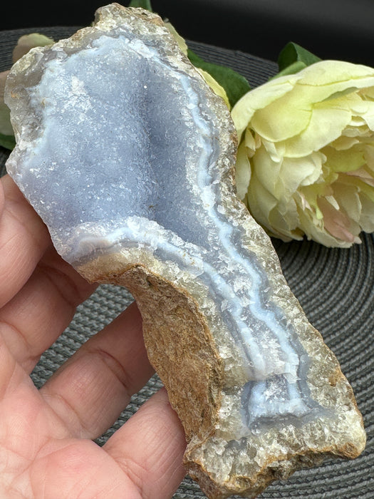 Blue Lace Agate Raw Specimen #8