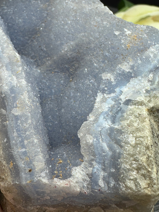 Blue Lace Agate Raw Specimen - super sparkling druzy 