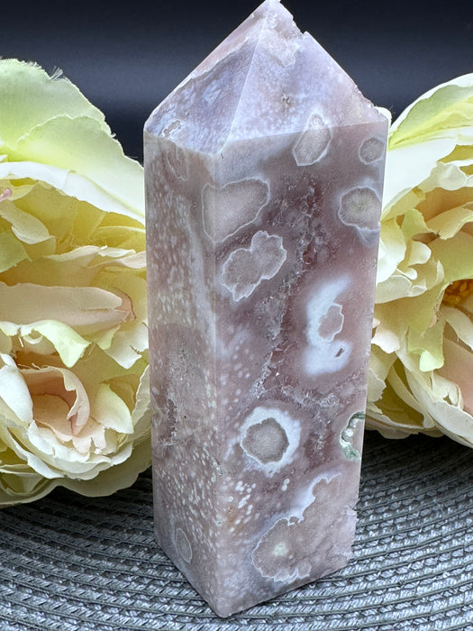 Druzy Filled Sparkling Pink Amethyst Point/Small Tower