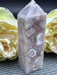 Druzy Filled Sparkling Pink Amethyst Point/Small Tower
