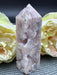 Druzy Filled Sparkling Pink Amethyst Point/Small Tower