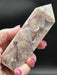 Druzy Filled Sparkling Pink Amethyst Point/Small Tower