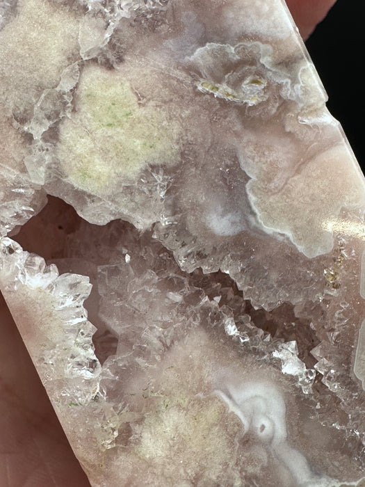 Druzy Filled Sparkling Pink Amethyst Point/Small Tower