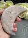 Chunky Pink Amethyst Moon with fine sparkles within