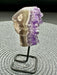 Amethyst Geode on Black Metal Stand