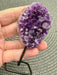 Amethyst Geode on Black Metal Stand