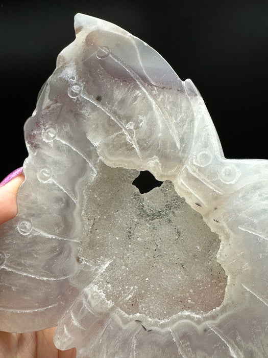 Stunning Druzy Agate Butterfly with a gorgeous rich sparkling druzy centre