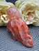 Stunning Fire Quartz Octopus on Rock Carving