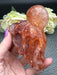 Stunning Fire Quartz Octopus on Rock Carving