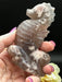 Self Standing Flower Agate Seahorse Carving