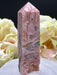 Mini Rhodochrosite Points with beautiful patterns and colours and small druzy pockets