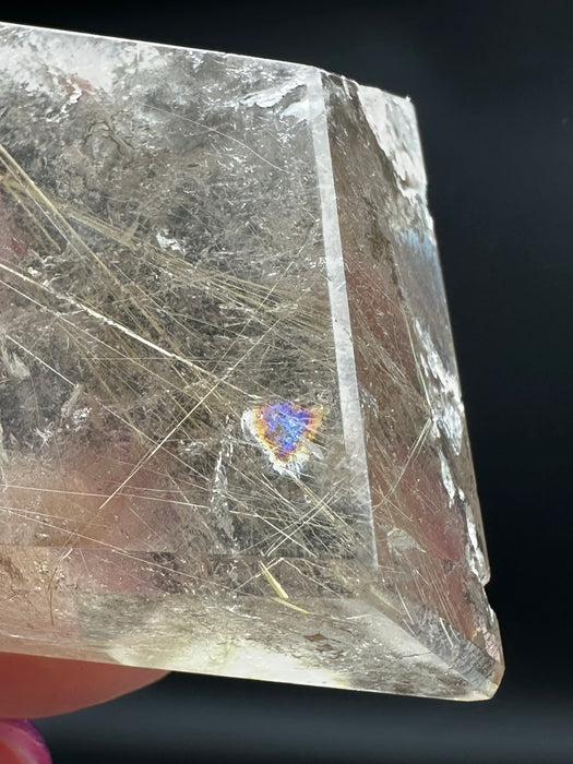 Geometrically cut Gold Rutile Freeform