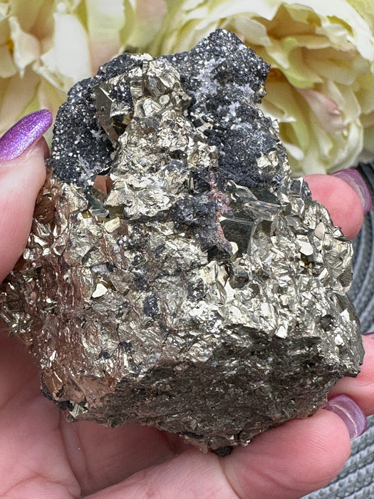 STUNNING Pyrite Raw Cluster