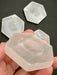 Selenite/Satin Spar Sphere Holder - Hexagon