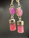 Ruby and Sterling Silver Handmade Earrings