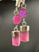Ruby and Sterling Silver Handmade Earrings