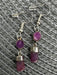 Ruby and Sterling Silver Handmade Earrings