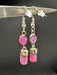Ruby and Sterling Silver Handmade Earrings