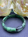 Zoisite with Black Amphibole/Hornblende Bracelet 