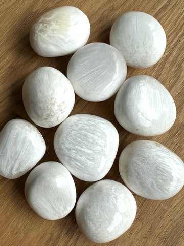 Scolecite Crystal Tumbled Stone